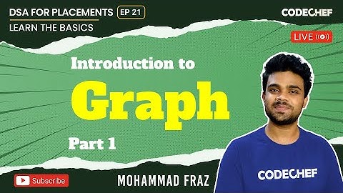 Introduction to Graph #1 | DSA For Placements | Basics To Ace It | Ep 21 | Mohammad Fraz | CodeChef