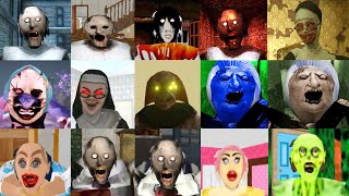 Granny Butcher Mode vs Granny Zambia mode vs Granny Ice Screem Underbed vs Spider Angelina Jumpscary screenshot 1