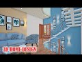 40*60 house plan - 5 bedroom duplex house plans - 3d home design