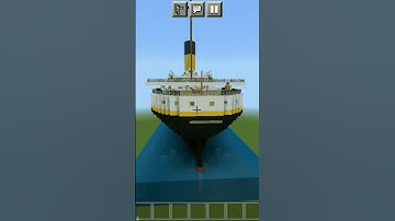 Minecraft making Titanic #shorts