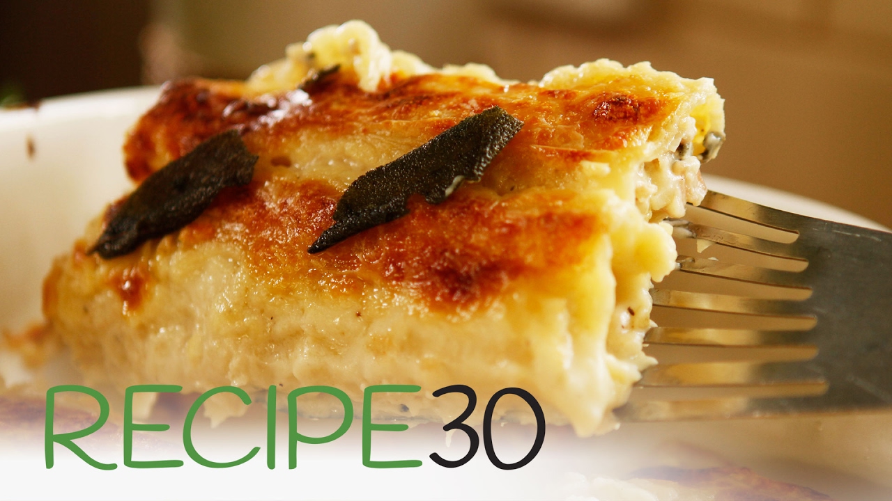 Amazing Chicken Cannelloni with Pancetta and Sage - By RECIPE30.com | Recipe30