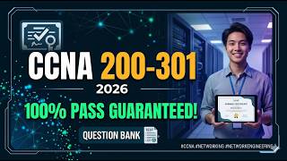 CCNA 200-301 Exam Question Bank 2026 | Pass 100% GUARANTEED!  #ccna #networking #networkengineering