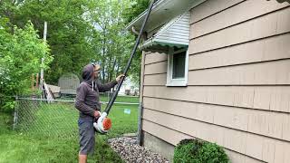Environmental Stihl gutter cleaner gets it all out. Wet or dry. Station Image