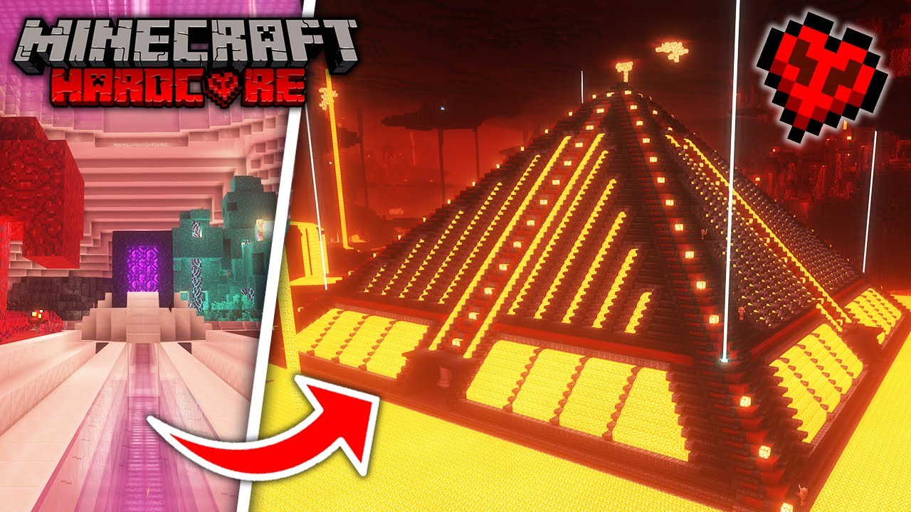 I Transformed The NETHER PORTAL in Minecraft Hardcore - YouTube