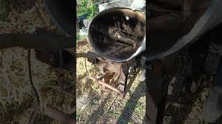 Готовим органику для малины, самодельный щепорез.