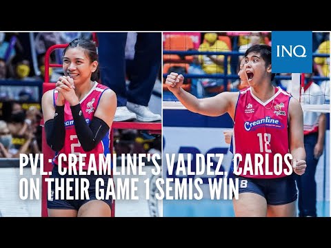 PVL: Creamline's Valdez, Carlos on their game 1 semis win