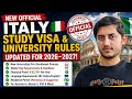 How to avoid study VISA rejection? || New Updates for Italy Study Visa 2026-27 || Aqib Bukhari