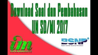 Download Soal UN SD/MI Tahun 2017