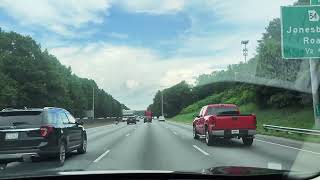 Driving in Atlanta, GA on August 20, 2022