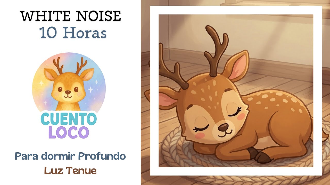 White Noise 🌙 10 Horas para Dormir 🤍✨ | Ruido Blanco | Luz Tenue | Bebés, Niños y Adultos |