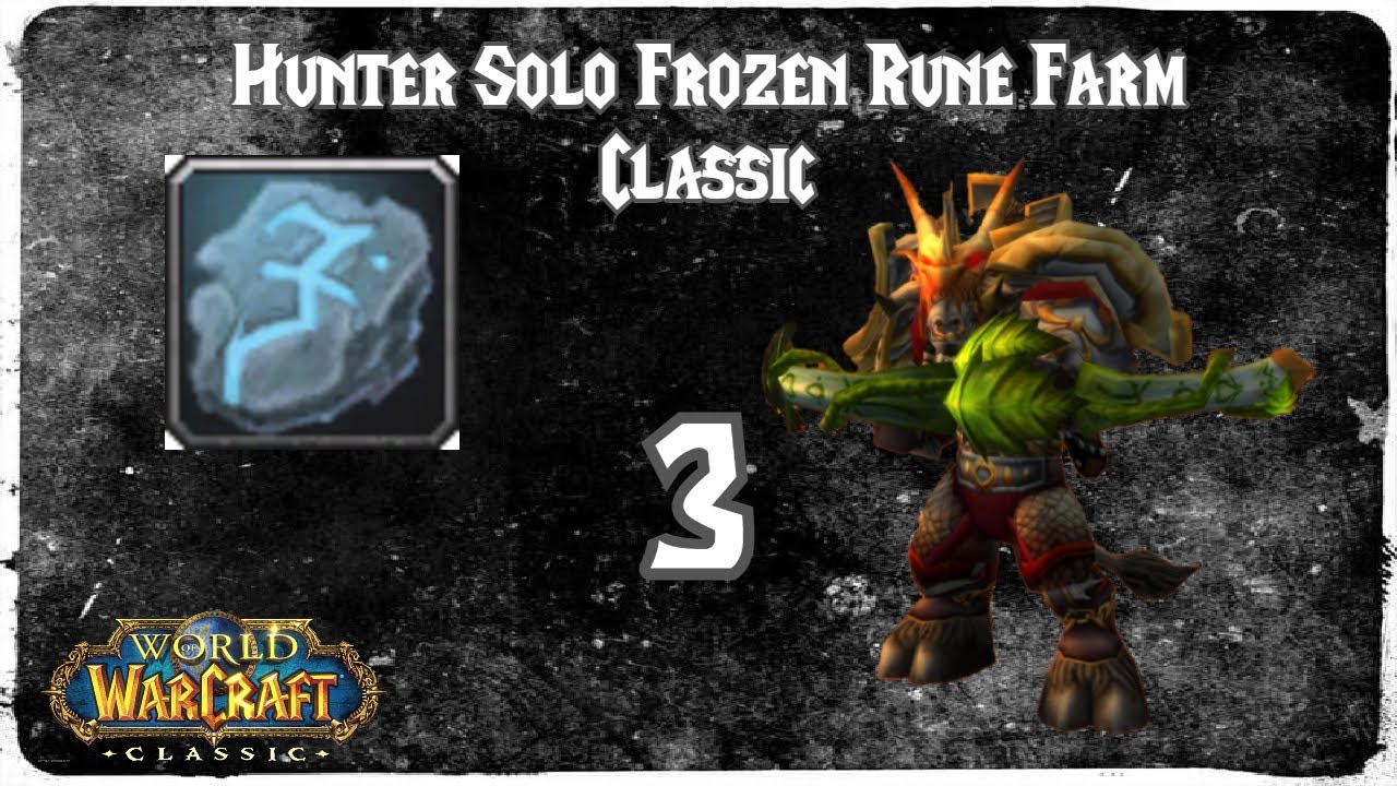 Hunter Solo Frozen Rune Farm Part 3. Improved Patchwerk Pull