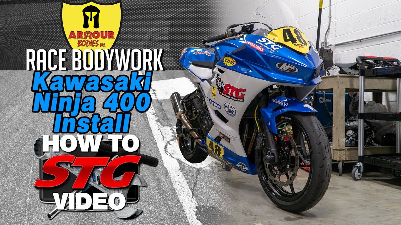 Kawasaki Ninja 400 Armour Bodies Race Bodywork Install | Sportbike Track  Gear - Youtube