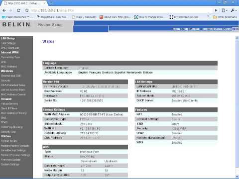 Security - Password in plainext and DynDNS failures. - Belkin F5D8633