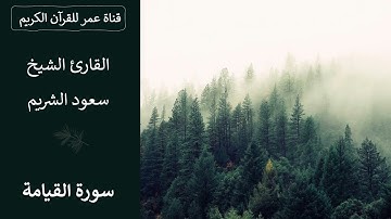 075 ـ سورة القيامة ـ القارئ الشيخ سعود الشريم