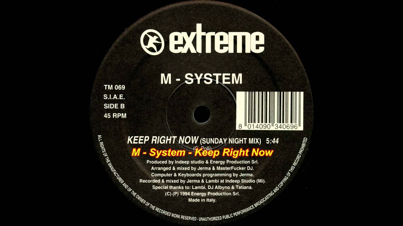 M-System - Keep Right Now (Sunday Night Mix)