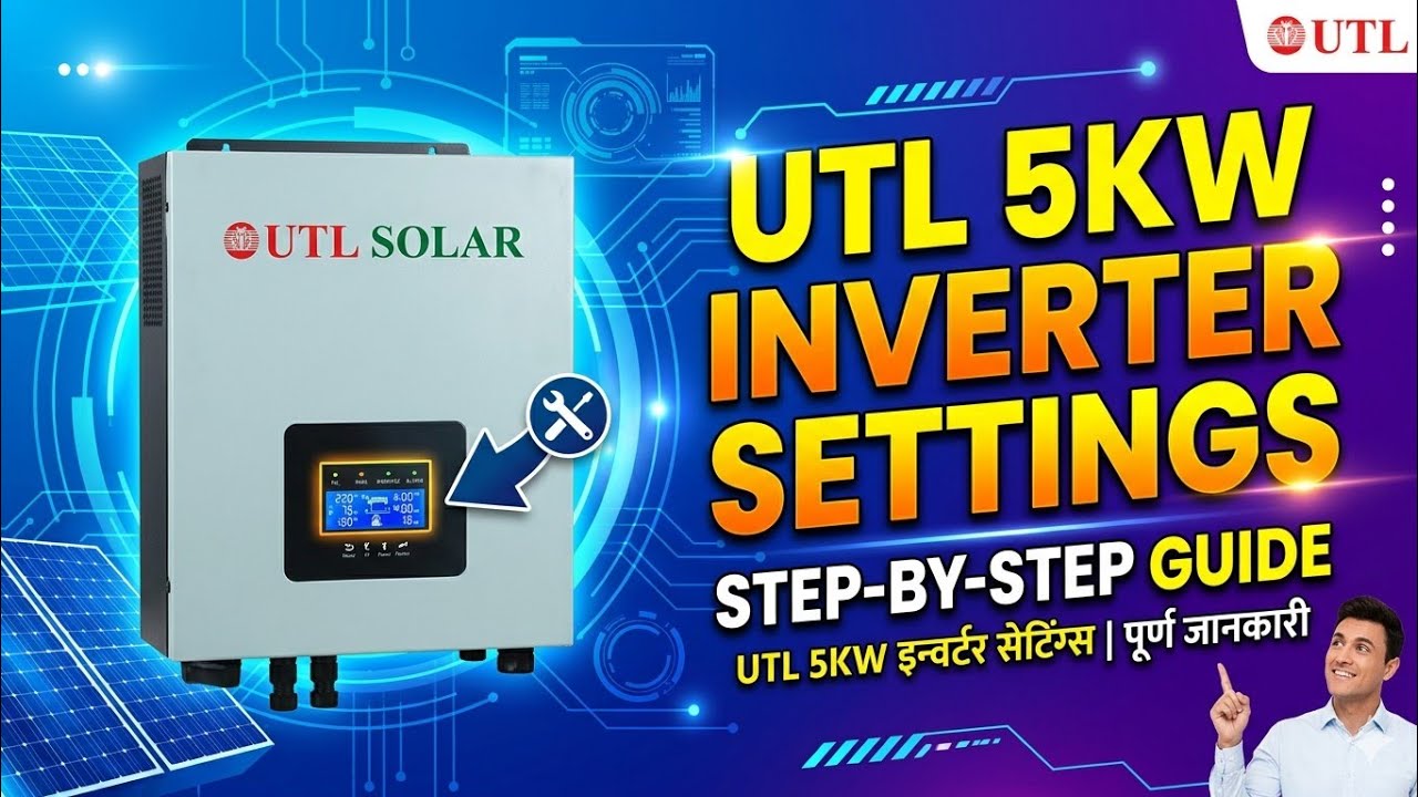 Utl inverter setting 5 kilowatt - YouTube