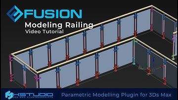 Modelling Railing with Fusion parametric plugin for 3ds Max