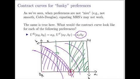 8 Contract Curve for Funky Preferences