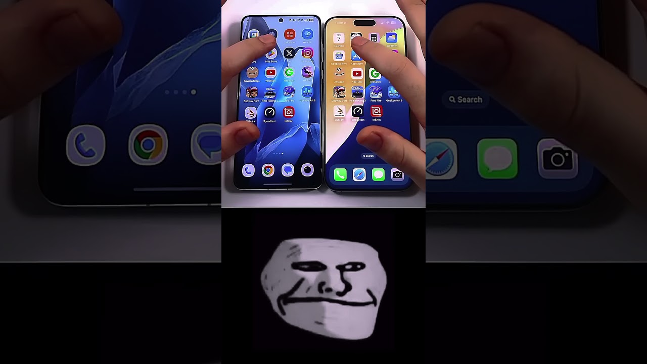 Iphone vs oneplus battle 🥶 