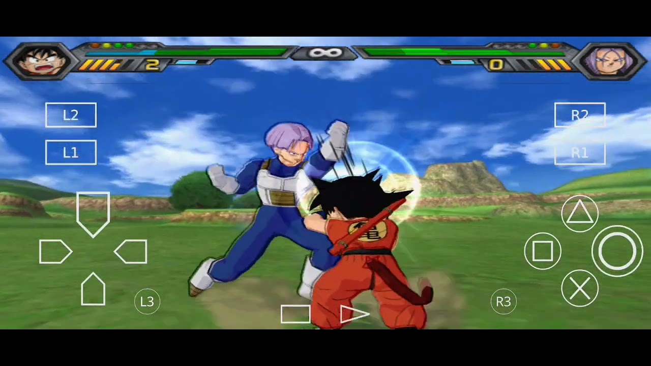 Goku (Criança) vs. Trunks do Futuro - Modo Duelo - DBZ BT4 | XENO BALL