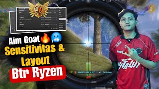 Sensitivitas PUBG Mobile Terbaik 2026 | Sensitivitas BTR Ryzen Terbaru + Kode Layout PUBG 5 Jari