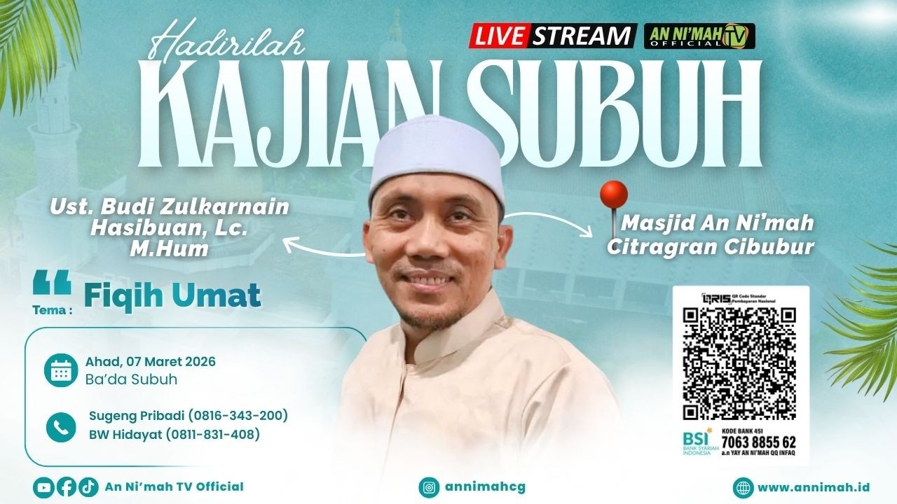 Fikih Umat | Ust. Budi Zulkarnain Hasibuan, Lc. M.Hum | Kajian Subuh