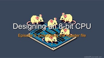 Designing an 8-bit CPU - 3 - prototyping the register file