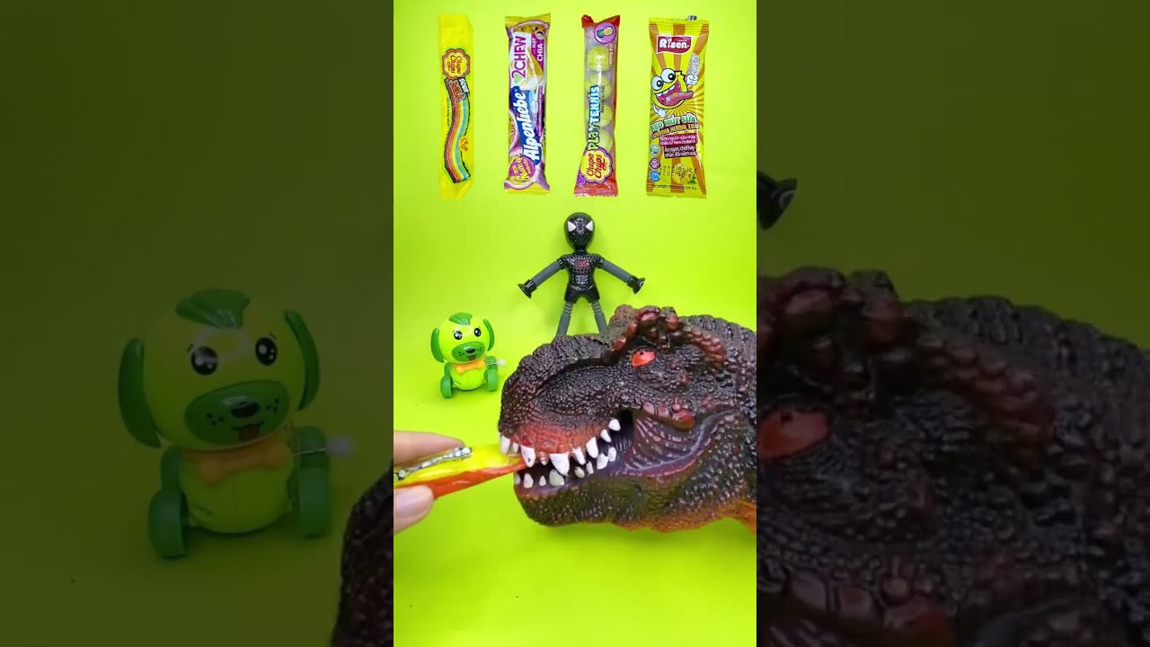 Shark mukbang snacks, alpenliebe, tennis candy 🍉🍭🐠🤪😂 