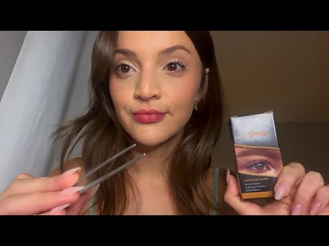 ASMR ROLEPLAY | Fazendo sua sobrancelha com Henna 💤