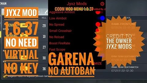codm mod menu 1.6.37 | no key | no autoban | codm garena mod | no need virtual