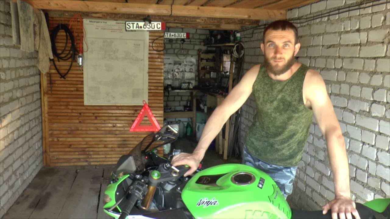 Тех обслуживание Kawasaki ZX6R Замена масла Motul 300V Тех обслуживание Kawasaki ZX6R Замена масла Motul 300V