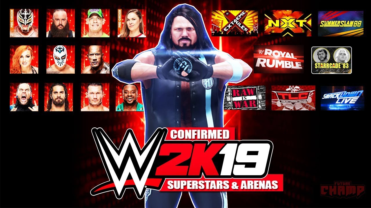 WWE 2K19 - All Confirmed Superstars and Arenas!! (Official)
