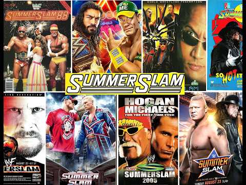 WWE SummerSlam Every Event 1988-2026 Posters and more: All 39 SummerSlams Updated #wwe #summerslam