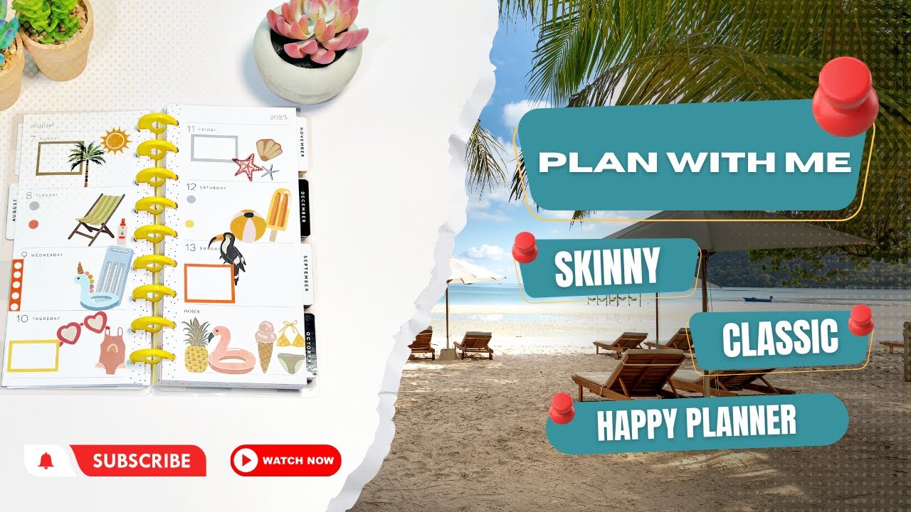 Plan with me skinny classic happy planner