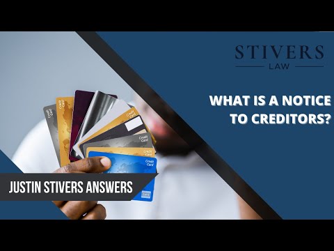 What is a Notice to Creditors?