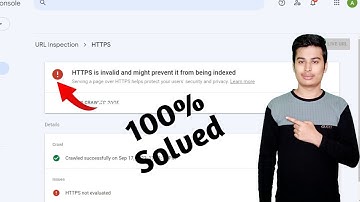 HTTPS is invalid and might prevent it from being indexed | Error 100% Solved Blogger / WordPress