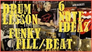 Funky 6 Note Sticking Patterns - Drum Lesson #137