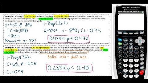 Statistical Methods (STA 2023) - Section 7.4: Calculator Tutorial