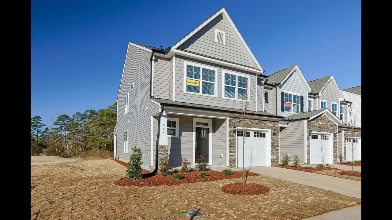 The Cary Homesite 01 Dogwood Pointe Townhomes Durham, NC YouTube