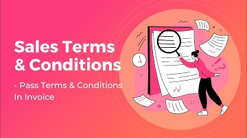 Sales Terms & Conditions - Pass Terms & Conditions In Invoice Odoo