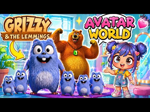 I turn Grizzy & The Lemmings Into Cute Avatar World Designs! 🌌