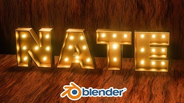 Blender - Easy Light Sign in Eevee (Blender 2.8)