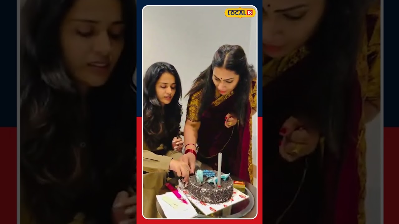 తిరుమలలో దివ్వెల మాధురి ఓవర్ యాక్షన్ | Divvela madhuri cake cutting in Tirumala | #local18shorts