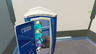 Баг с туалетом в Fortnite