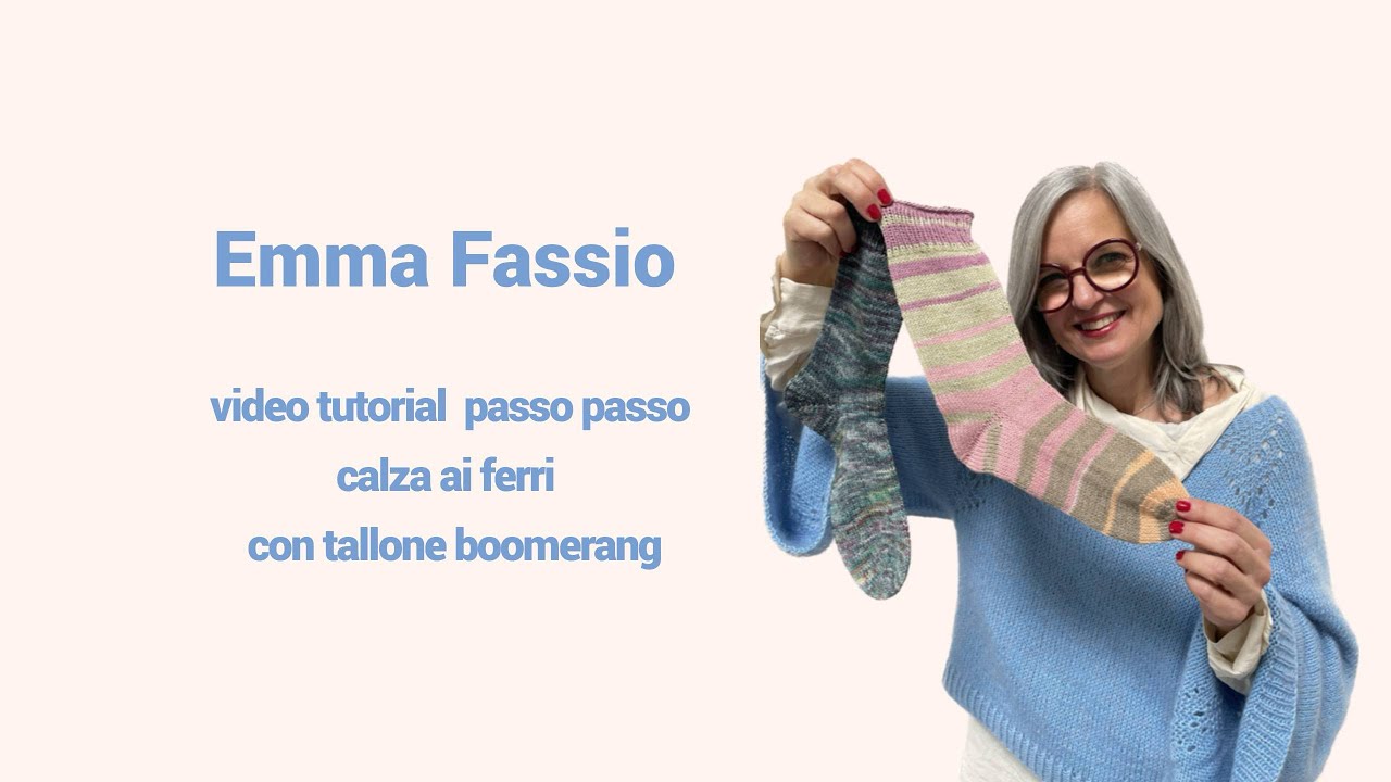 Calze con tallone boomerang: tutorial passo passo | Emma Fassio