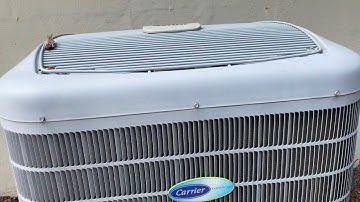 [Video from 2021] 2012 Carrier Infinity two-stage heat pump running in cooling mode