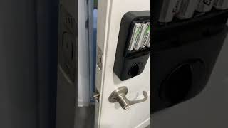 Fingerprint door lock, bolt won’t unlock all the way.