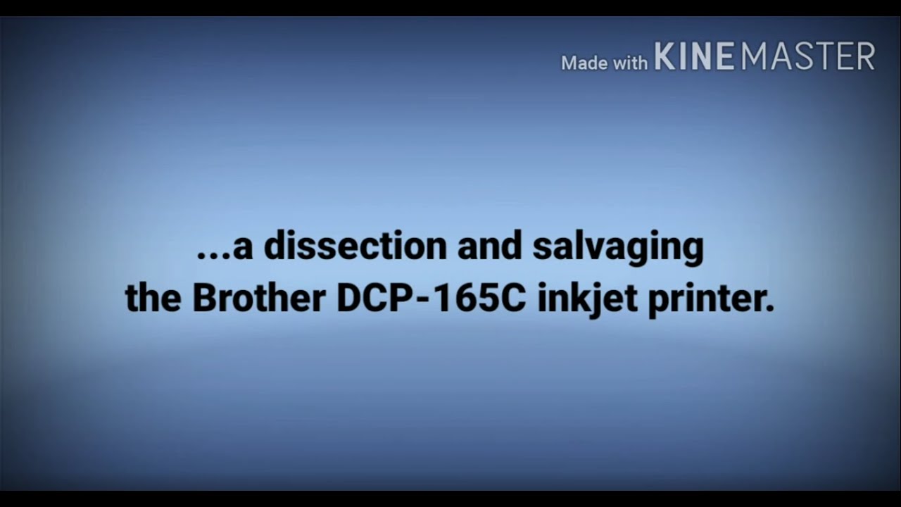 Dissection and salvage of Brother DCP 165C printer... 