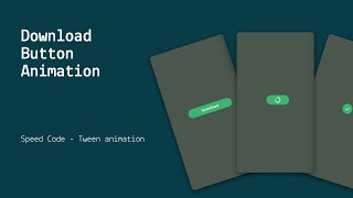 Flutter Speed UI - Download Button Animation - Day 2