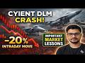 Cyient DLM Crash Today 😱 -20% Intraday Fall | Panic or Opportunity? Full Truth